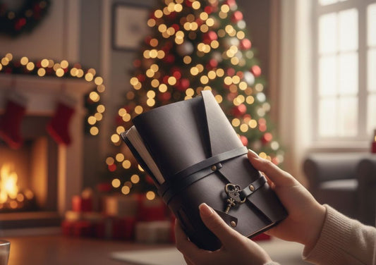 Leather Prayer Diary with Key Clasp ✨ – Personalized Spiritual Notebook .