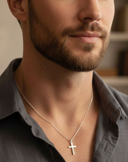 ✨Religious Lord Jesus Crusifix Cross➕ Sterling Silver Stainless Steel Locket 🎄✨