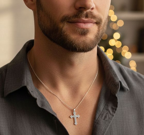 ✨Religious Lord Jesus Crusifix Cross➕ Sterling Silver Stainless Steel Locket ✨ 🎄