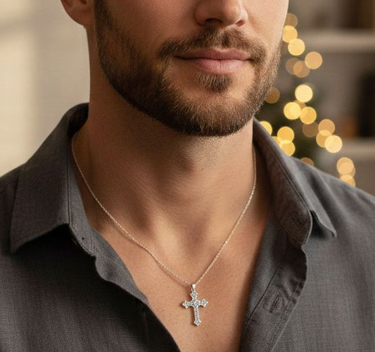 ✨Religious Lord Jesus Crusifix Cross➕ Sterling Silver Stainless Steel Locket ✨ 🎄