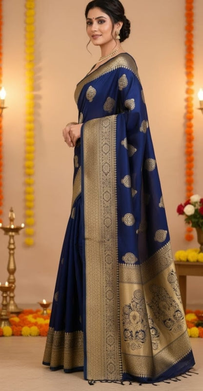 Premium Litchi Silk Saree ✨️