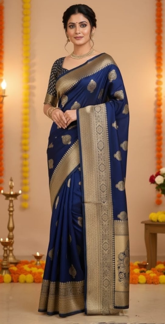 Premium Litchi Silk Saree ✨️